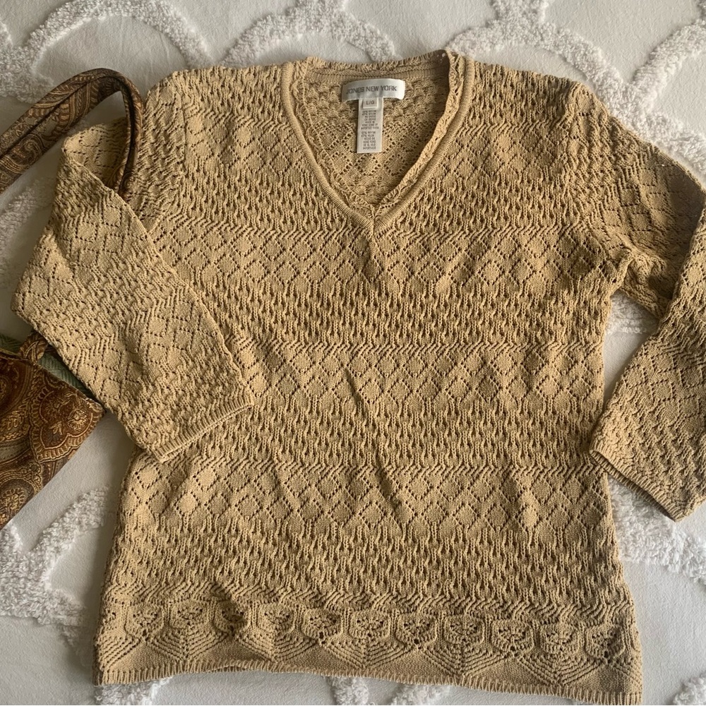 Jones of New York V Neck Sweater